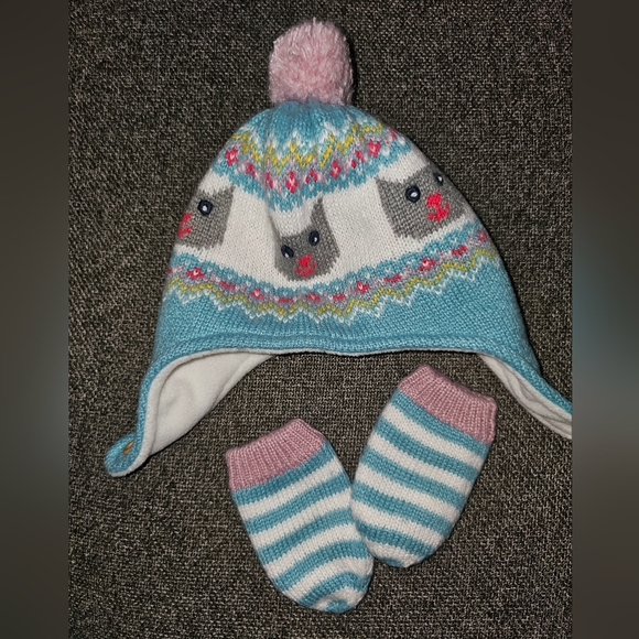 Baby Boden Other - Baby Boden Winter  Hat and Mittens Set